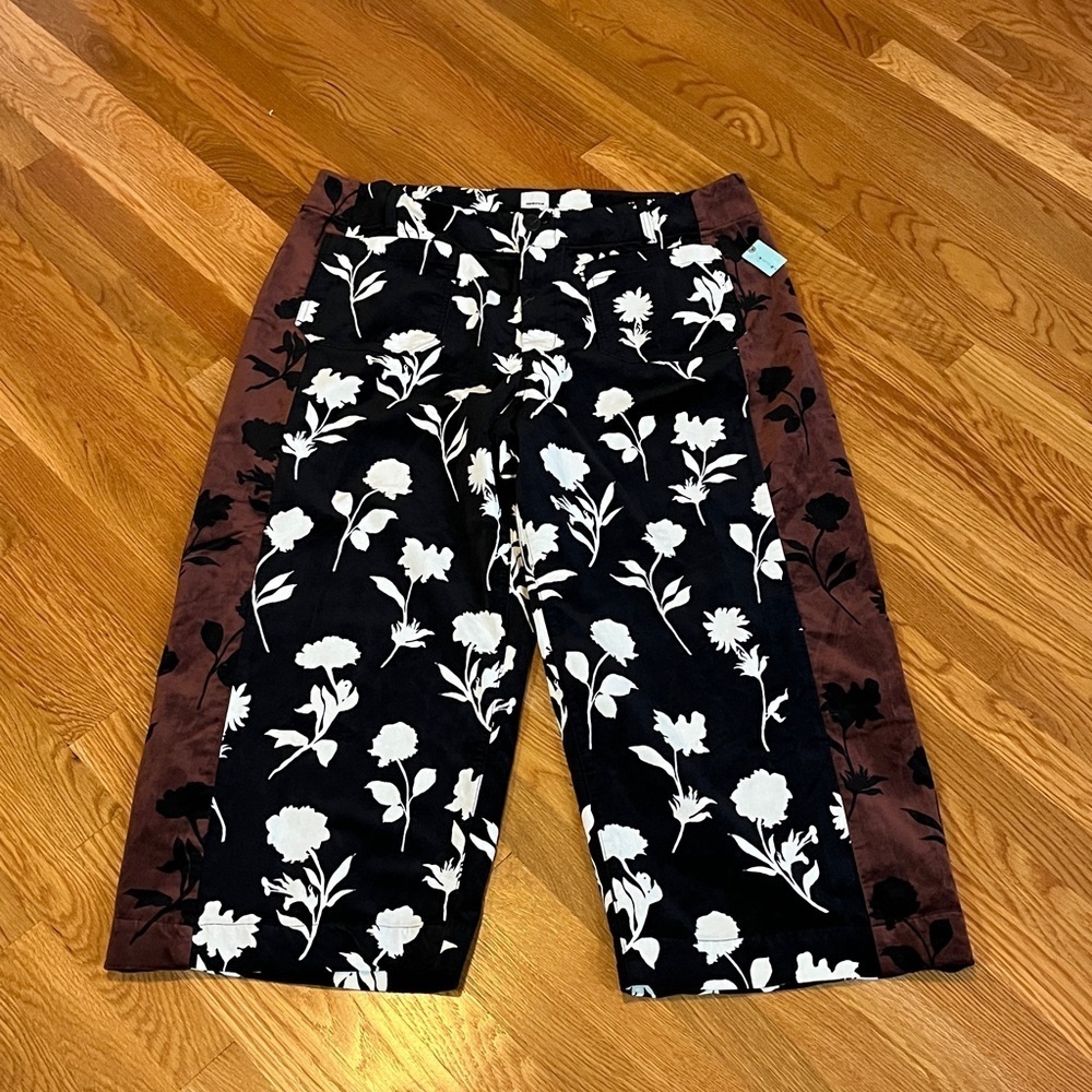Anthropologie x Maeve Cropped Velvet Wide-Leg Pants Size 22W NWT - Picture 6 of 15